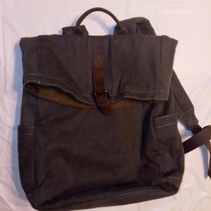 frank and oak leather backpack